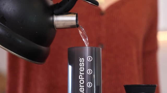 AeroPress Original Coffee Press – 3 In 1 Brew Method Combines French Press, Espresso, Full Bodied Coffee Without Grit or Bitterness, Small Portable Coffee Maker for Camping & Travel
