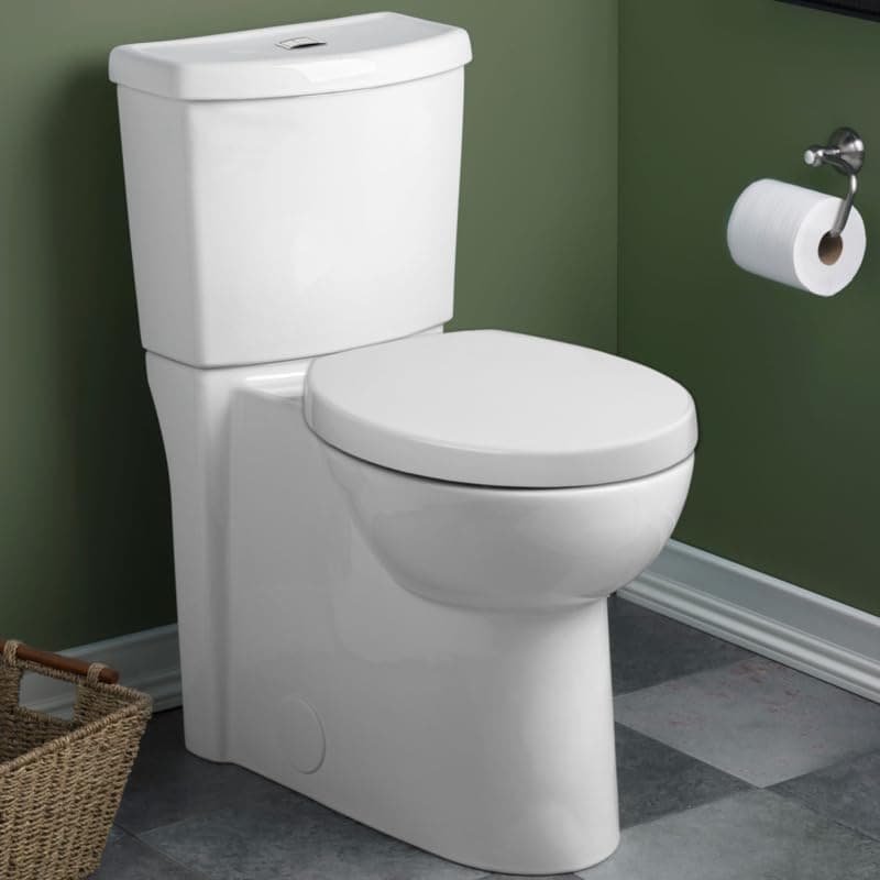 American Standard 2795204.020 Studio Two-Piece Toilet, 43.61 in wide x 25.50 in tall x 34.25 in deep, White