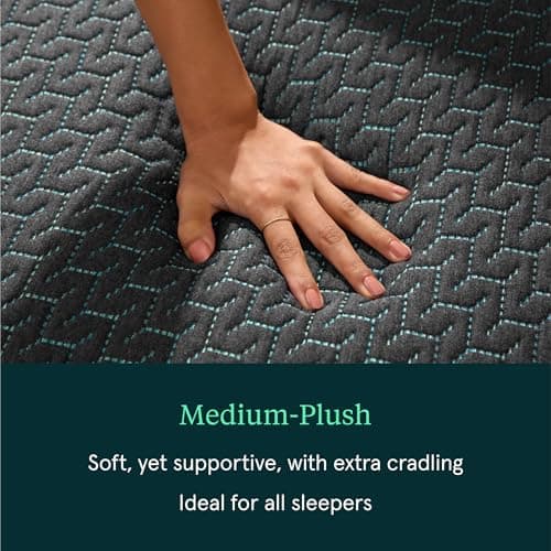 Tuft & Needle Mint Hybrid Medium Plush Cal King Size Mattress in a Box, Cooling Adaptive Foam, Individually-Wrapped Coils, 100 Night Trial, Fiberglass Free, CertiPUR-US, 10-Year Limited Warranty