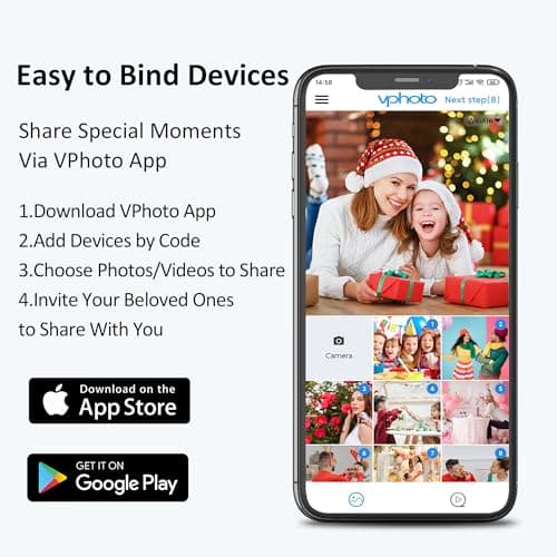 Digital Picture Frame 19-inch Large-Digital-Photo-Frame - Picture Frame Digital Slideshow with 32GB, Dual-WiFi Touch Screen, Wall Mountable, Send Photos Videos Via App Email, Gift for Mom and Dad