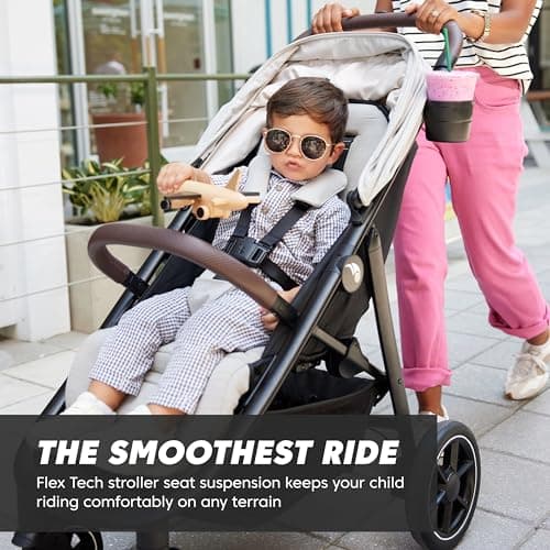 Baby Jogger City Mini Air Lightweight Stroller - All-Terrain Wheel Suspension Adjustable Seat with Calf Support Compact Fold