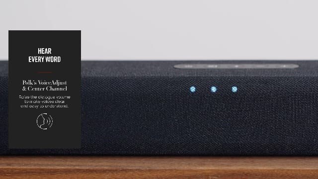 Polk Audio Signa S4D Dolby Atmos 3.1.2 Sound Bar System (Online Exclusive Finish), Wireless Subwoofer, Exclusive VoiceAdjust & BassAdjust Technology, Bluetooth, HDMI eARC, Supports 8K, 4K & HD TVs