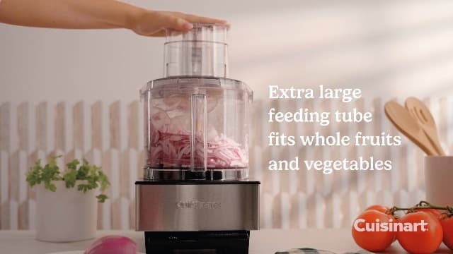 Cuisinart Food Processor 14-Cup Vegetable Chopper for Mincing, Dicing, Shredding, Puree & Kneading Dough, Stainless Steel, DFP-14BCNY