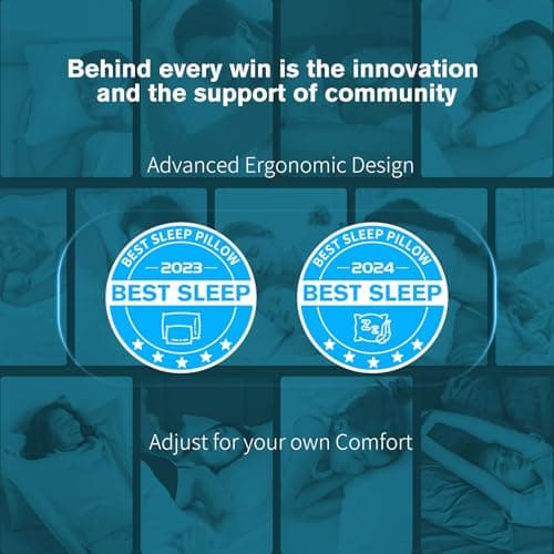 Original Adjustable Bed Pillow for Sleeping, Good for Side, Back & Stomach Sleeper with Washable Removable Cover, Additional Foam Fill Included