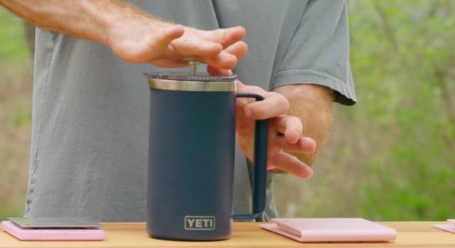 YETI Rambler French Press Coffee Maker, with GroundsControl Filter