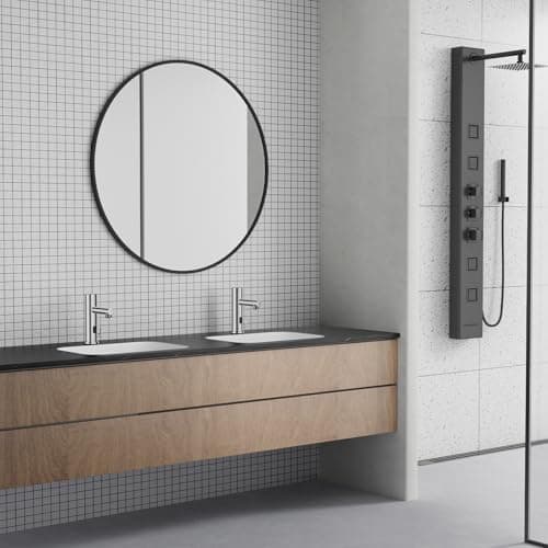 Achelous Automatic Touchless Bathroom Sink Faucet with Deck Plate,Hands Free Infrared Sensor Basin Faucet with Temperature Control, Battery Powered Sensor Bathroom Tap,Chrome