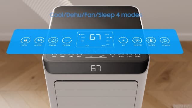Portable Air Conditioners 8,000 BTU Air Conditioner Portable for Room up to 365 Sq.Ft. Portable AC Unit with Remote Control 4 Modes Dehumidifier Window Mount Kit (8000-07E)