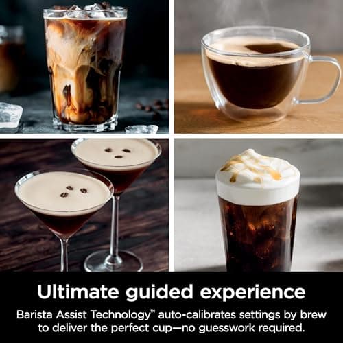 Ninja Espresso Machine and Drip Coffee Maker| Luxe Café Premier Series | Integrated Coffee Grinder, Milk Frother, Assisted Tamper & Built-In Espresso Accessory Storage | Stainless Steel | ES601