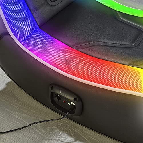 X-Rocker Chimera RGB 2.0 Stereo Audio Gaming Chair with Vibrant LED Light (Electronic Games)