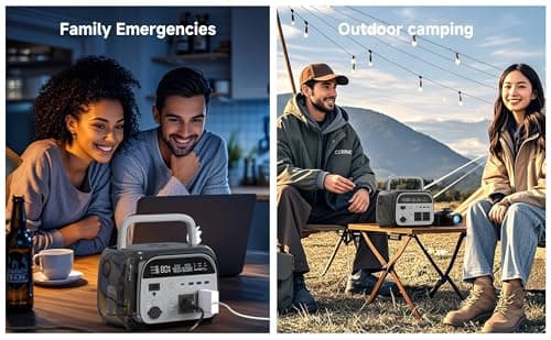 CTOLITY 500W Portable Power Station - 481Wh LiFePO4 Battery Backup, Lightweight 10 LB Solar Generator for Camping, Off-Grid Use, and Emergency Power Outages (AP300(231WH))