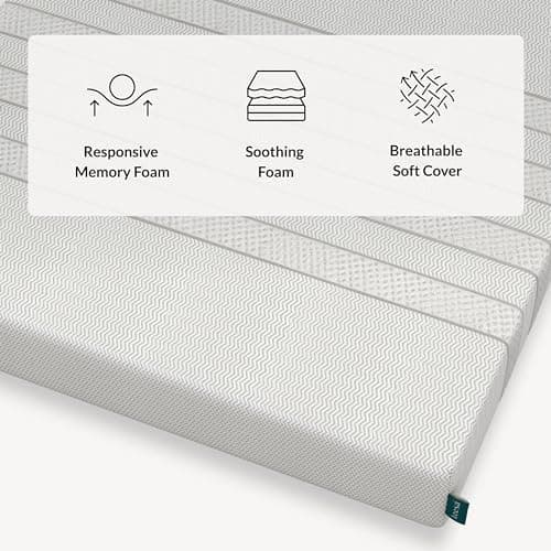 Leesa Twin Size Kids Mattress, Medium Firm Firmness, Soothing Foam and Responsive Memory Foam, 7.5", CertiPUR-US Certified, 100-Night Trial