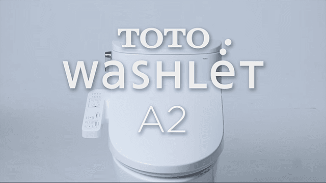 TOTO WASHLET A2 Electronic Bidet Toilet Seat with Heated Seat and SoftClose Lid, Elongated, Cotton White - SW3004#01