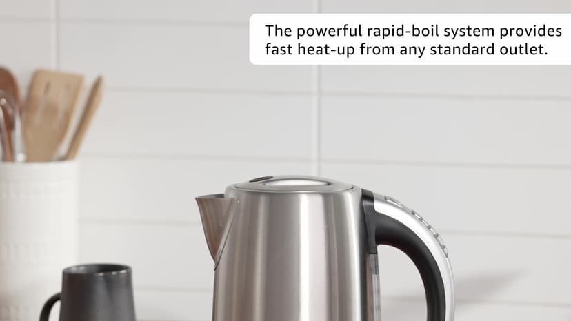 Hamilton Beach 1.7 Liter Temperature Control Electric Kettle, Water Boiler & Heater, Fast Boiling 1500 Watts, BPA Free, Cordless, Auto-Shutoff and Boil-Dry Protection, Stainless Steel (41020R)
