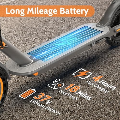 MAXSHOT Electric Scooter Adults & Big Kids, 350W Powerful Motor, Top Speed 16/19MPH, 12/16/19/21Miles Range, 8.5" Solid Tires Folding Commuter Escooter with Dual Suspension for Commuting, APP Control