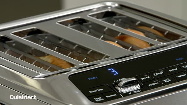 Cuisinart CPT-520 2-Slice Motorized Toaster, Stainless Steel/Black