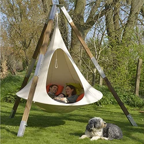 Hanging Swing Chair,UFO Shape Teepee Tree Hanging Silkworm Swing Chair for Kids & Adults Indoor Outdoor Hammock,Orange//406