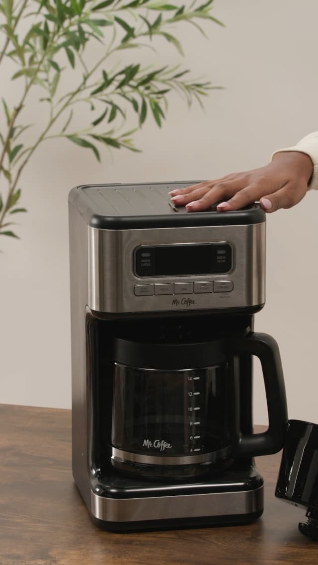 Mr. Coffee 14 Cup Programmable Coffee Maker Stainless Steel