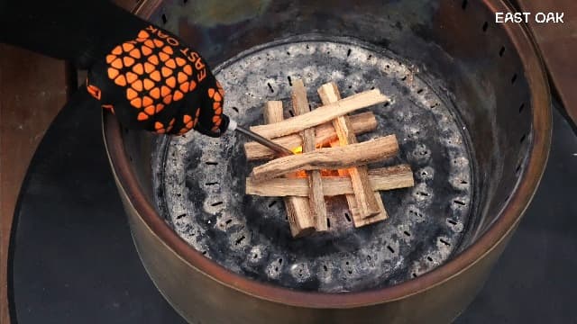 EAST OAK Fuoco Smokeless Fire Pit 21'' for Patio and Outdoor, Stainless Steel Firepit Wood Burning Fireplace with Carrying Bag, Portable Outdoor Fire Pit with Stand & Removable Ash Pan for Outside
