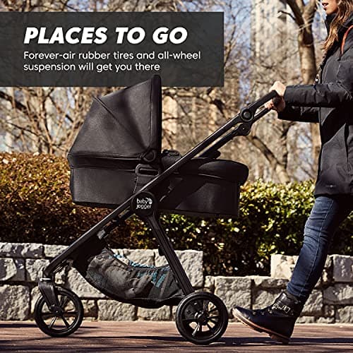 Baby Jogger City Mini GT2 All-Terrain Travel System Includes City GO 2 Infant Car Seat Opulent Black