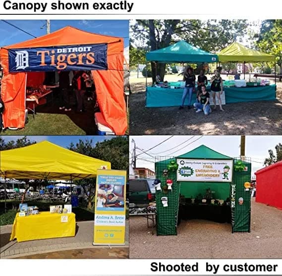 ABCCANOPY Easy Pop Up Canopy Tent with Sidewalls 10x10 Commercial -Series, White
