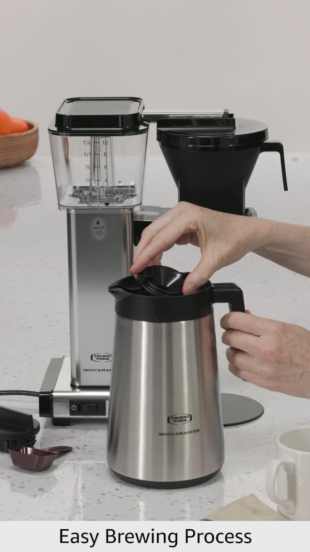 Technivorm Moccamaster 79312 KBGT Coffee Brewer, 40 oz, Polished Silver