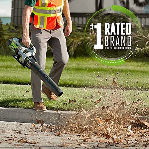 EGO Power+ LB5302 3-Speed Turbo 56-Volt 530 CFM Cordless Leaf Blower, 2.5Ah Battery and Charger Included