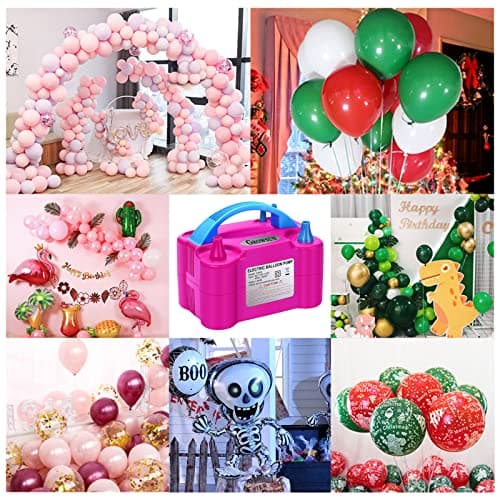 Growsun Balloon Pump Electric 110V 600W Balloon Garland Arch Kit Air Blower Inflator for Party Balloons Decoration Baby Shower Tape Strip Include