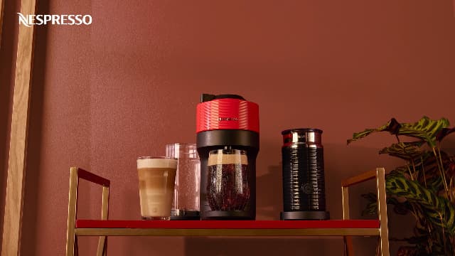 Nespresso Vertuo Pop+ Coffee and Espresso Maker by Breville with Milk Frother, Coconut White