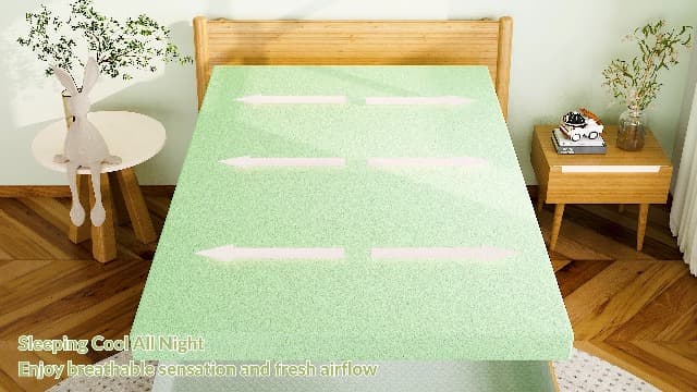 6 Inch Twin Mattress for Kids, Memory Foam Mattress with Cooling Green Tea Gel, Relieve Pressure with Medium Firm Support, CertiPUR-US Certified, 75''L x 38''W, White