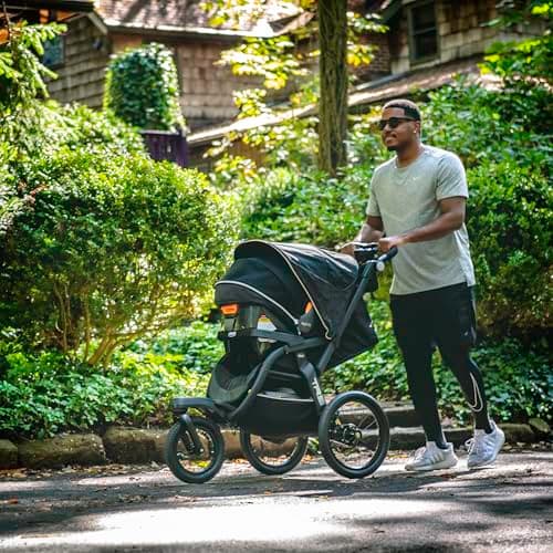 Chicco TRE® Jogging Stroller, All-Terrain Stroller, Compatible with Chicco Infant Car Seats (not Included), Baby Travel Gear | Galaxy/Black