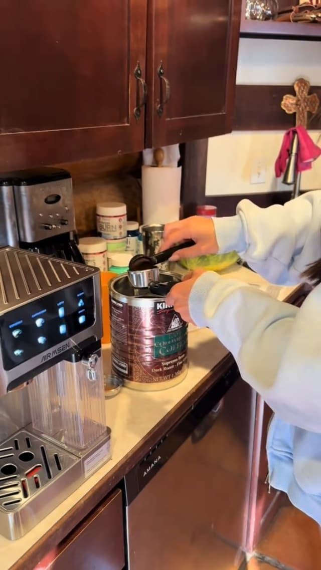 AIRMSEN 20 Bar Espresso Machine with Automatic Milk Frother, Cappuccino & Latte Coffee Maker with Quick Brew Dual Boiler (1350W + 1000W), Stainless Steel, 60oz Water Tank, Touchscreen