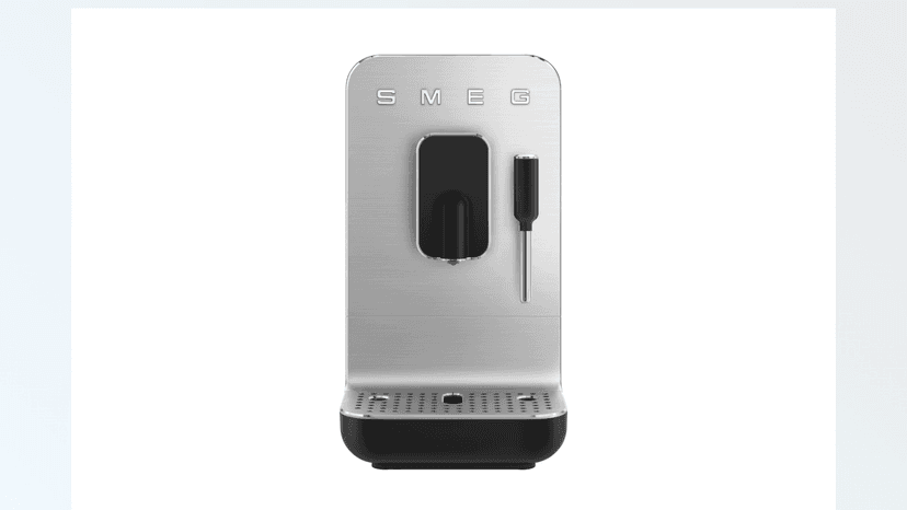 Smeg Fully Automatic Coffee Machine with Steam, Black BCC12BLMUS, Whole Bean Grinder and Titan Renew Water Tank