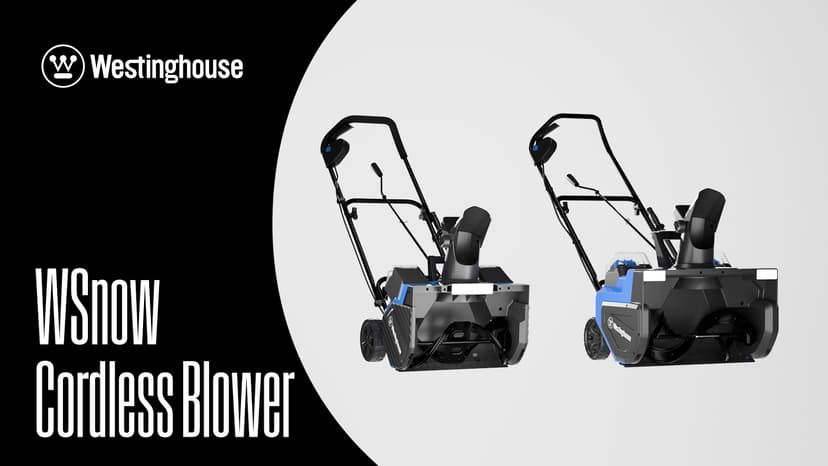 Westinghouse WSnow18 48V Cordless Snow Blower 18 Inch Kit, Steel Auger, LED Light, 1200W Brushless Motor, 25ft Throwing Distance, Plows 650lbs/min, Compatible with Snow Joe Batteries
