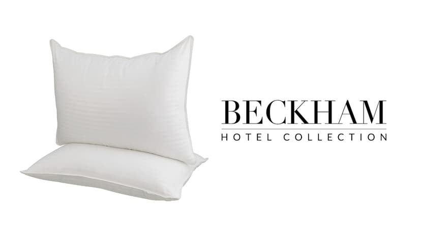 Beckham Hotel Collection Bed Pillows Standard/Queen Size Set of 2 - Original Down Alternative Pillow for Sleeping - Bedding for Back, Stomach or Side Sleepers