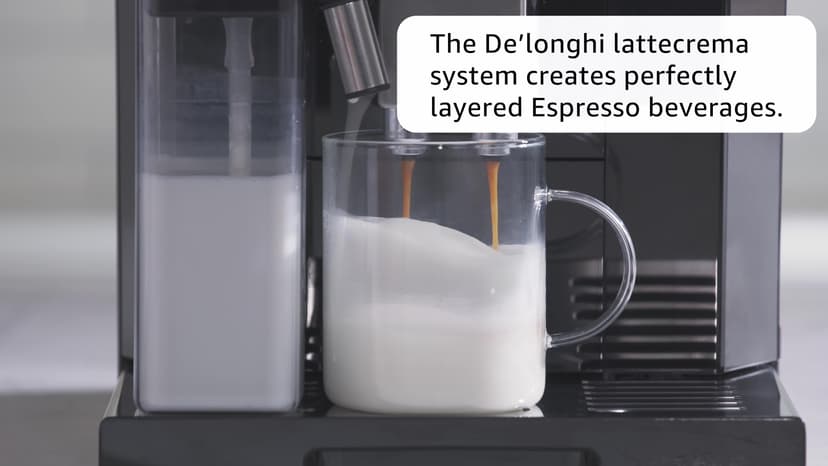 De'Longhi Eletta Digital Super Automatic Espresso Machine with Latte Crema System, Black