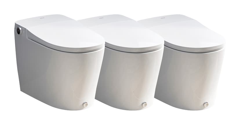HOROW Upgraded Integrated Smart Toilet, Premium Automatic Power Flush One Piece Toilets with Power Flush Core & Intelligent Chip Built in, Heated Bidets Seat with Instant Warm Water