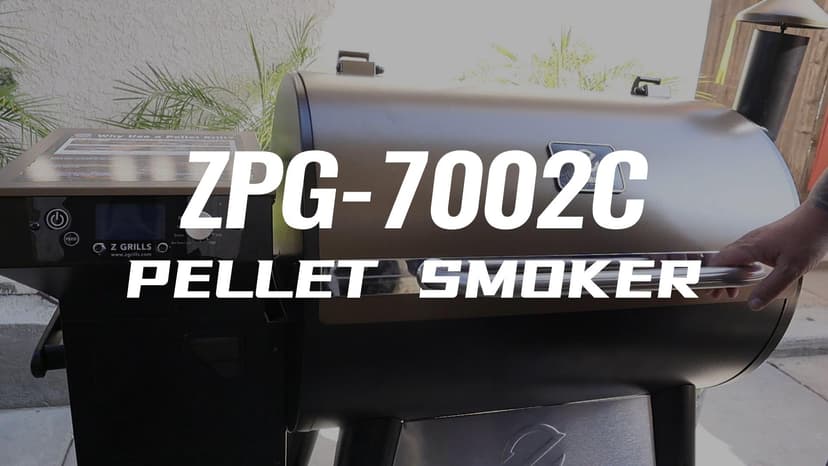 Z GRILLS Wood Pellet Grill Smoker with PID 2.1 Controller, 704 Cooking Area, Meat Probes, Rain Cover for Outdoor BBQ, 7002C