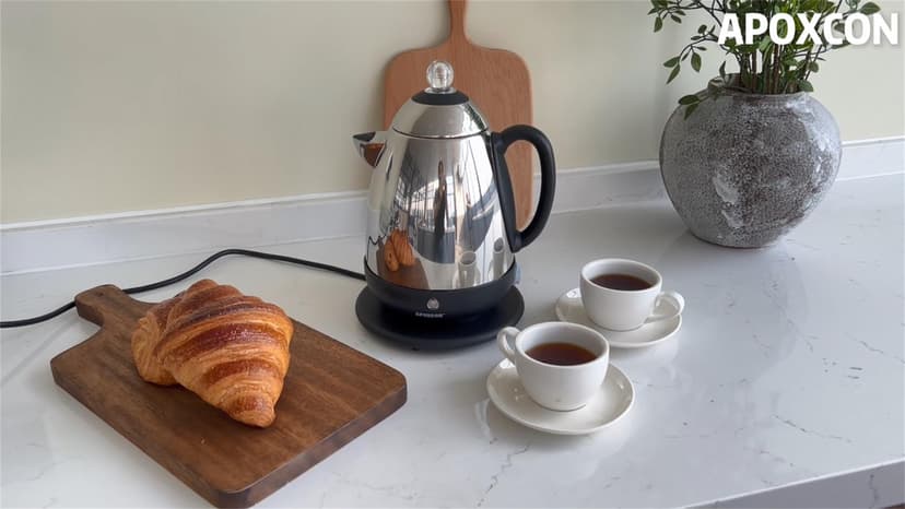 Electric Coffee Percolator Stainless Steel Coffee Maker with Clear Brew Progress Knob and No-Drip Spout Auto Keep Warm & Cordless Serving Coffee pot with On/OFF Switch Fast Brew (10 Cup)