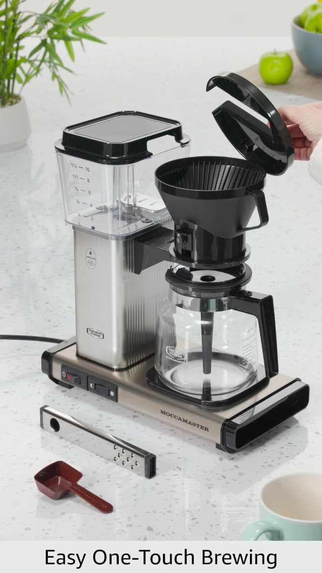 Technivorm 59691 KB Coffee Brewer, 40 oz, Brushed silver , 6.5"D x 12.75"W x 14"H