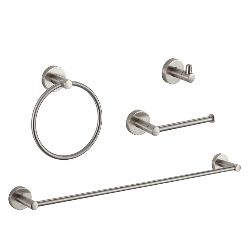BGL Bathroom Hardware Set Brushed Nickel Bathroom Accessory Set Towel Bar 8 Pieces