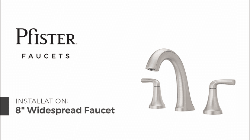 Pfister Willa Bathroom Sink Faucet, 8-Inch Widespread, 2-Handle, 3-Hole, Polished Chrome Finish, LF049MALCC