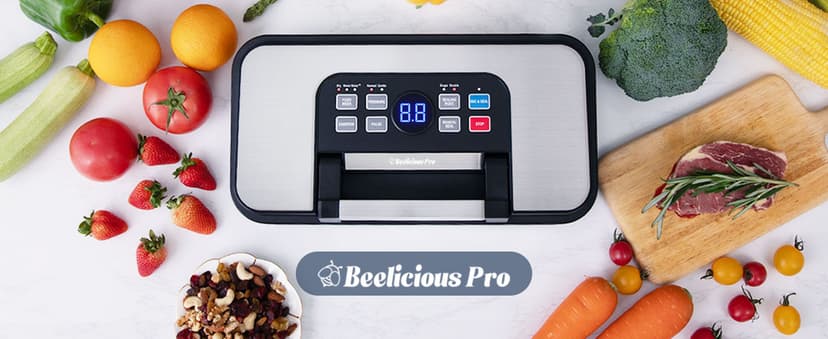 95Kpa Powerful Precision Pro Vacuum Sealer, with 10-in-1 Functions, Easy-Lock Handle, Double Heat Seal & Double Pump, Vacuum Sealer Machine for Food with Bags Storage, Built-in Cutter, Stainless Steel