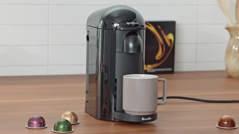 Nespresso Vertuo Plus Coffee and Espresso Maker by Breville, Ink Black