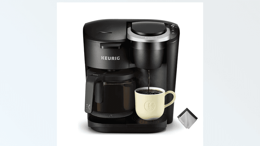 Keurig Coffee Maker, Essentials Single-Serve K-Cup Pod Coffee Maker, Black, w/Cleaning Cloth