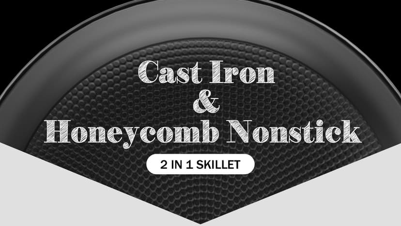 imarku Non Stick Frying Pans - 8 inch & 10 inch Frying Pan Nonstick Set, Honeycomb Lock Oil Cast Iron Skillets, Dishwasher Safe, Induction Compatible, Detachable Handle Pans, Best Gifts