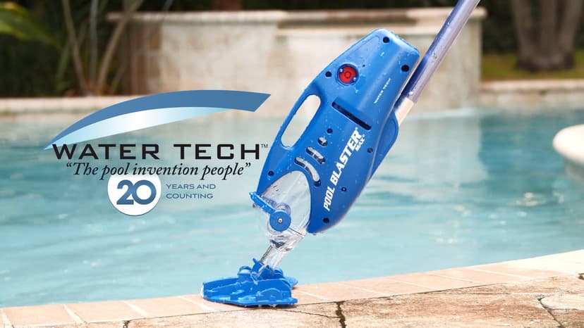 POOL BLASTER Max Cordless Pool Vacuum for Deep Cleaning & Strong Suction, Handheld Rechargeable Swimming Pool Cleaner for Inground and Above Ground Pools, Hoseless Pool Vac by Water Tech