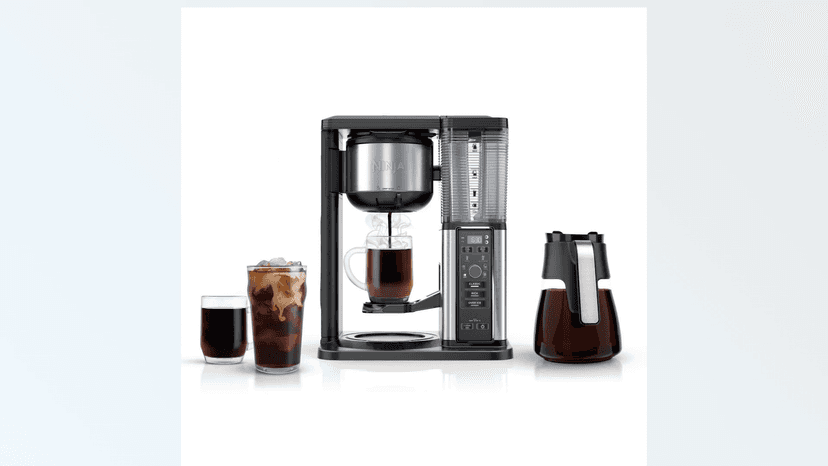 Ninja Hot & Iced, Single Serve or Drip Coffee System, CM300 (Renewed),10 cups