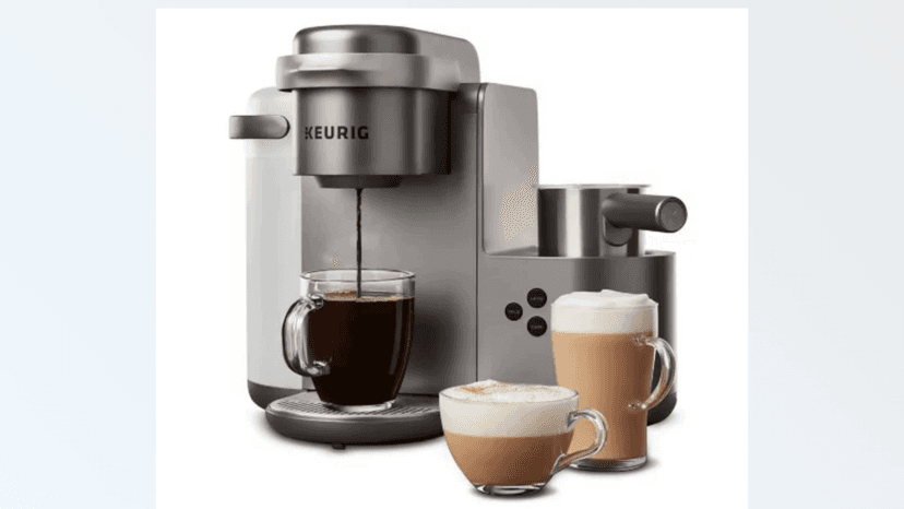 Keurig K-Cafe C Single Serve K-Cup Pod C Latte and Cappuccino Maker, 12, Nickel