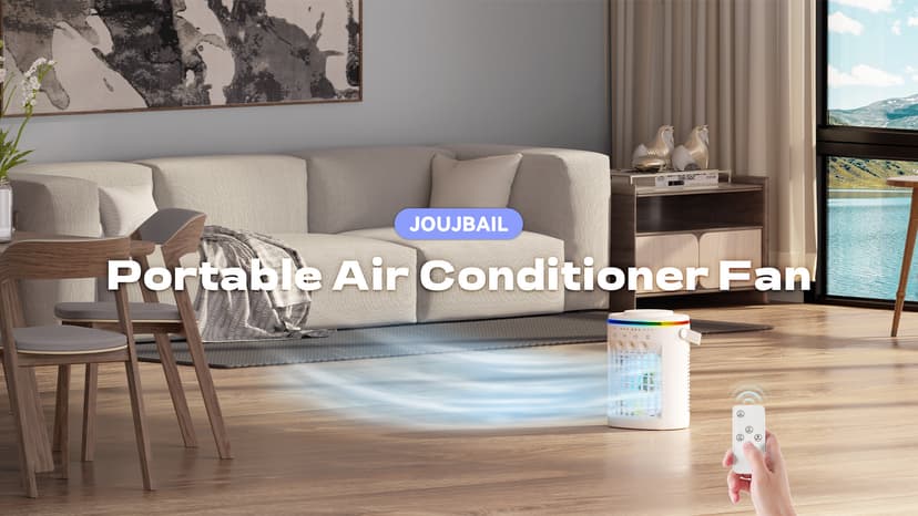 Portable Air Conditioner,Cooling Fan with 3 Speeds &3 Modes,2-8H Timer,1000ml Water Tank, Remote Control,4 in 1 Humidifier, Air Conditioner,Fan,Night Light,Evaporative Air Cooler for Home,Office