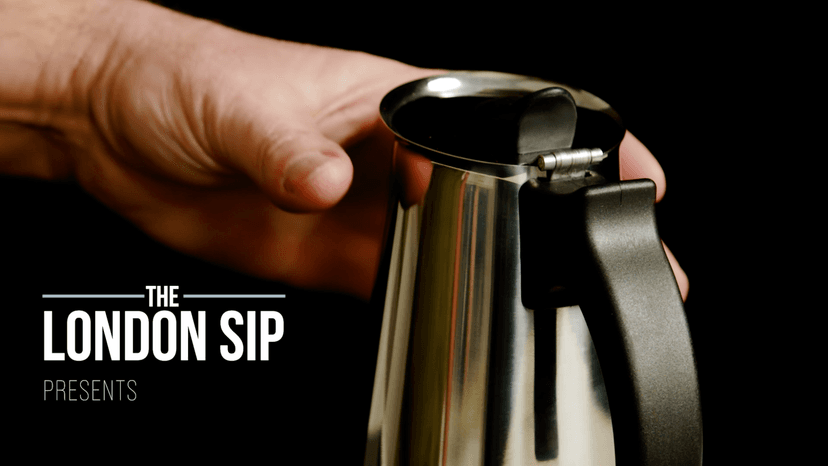 London Sip Stainless Steel Stovetop Espresso Maker Moka Pot Italian Coffee Percolator, Silver, Medium (10.14 oz)